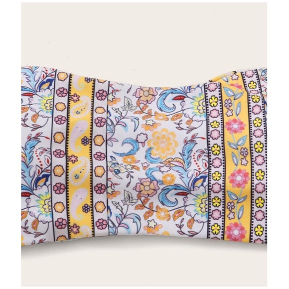 CLEARANCE Floral Tribal Boho Bandeau Bikini Swimsuit - Picture 4 of 7